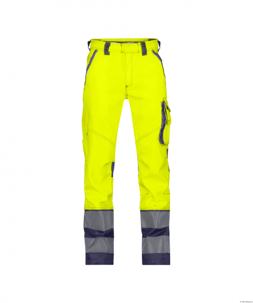 DASSY-Stretch-Warnschutzbundhose MINNESOTA, neonorange/dunkelblau