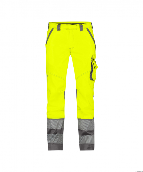 DASSY-Stretch-Warnschutzbundhose MINNESOTA, neongelb/zementgrau