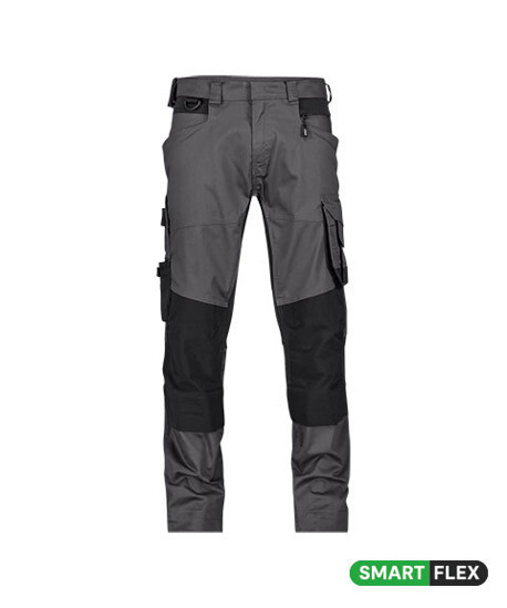 DASSY-Stretch-Arbeitshose mit Kniepolstertaschen DYNAX NEXT, 245 g/m, anthrazitgrau/schwarz