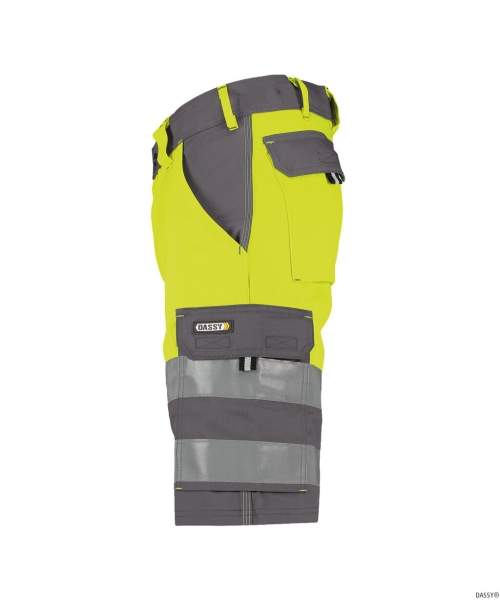 DASSY-Warnschutz-Shorts VENNA , gelb/grau