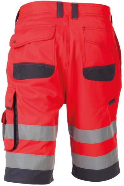 DASSY-Warnschutz-Shorts LUCCA rot/grau