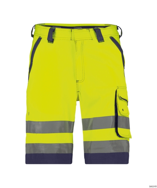 DASSY-Warnschutz-Shorts LUCCA gelb/dunkelblau