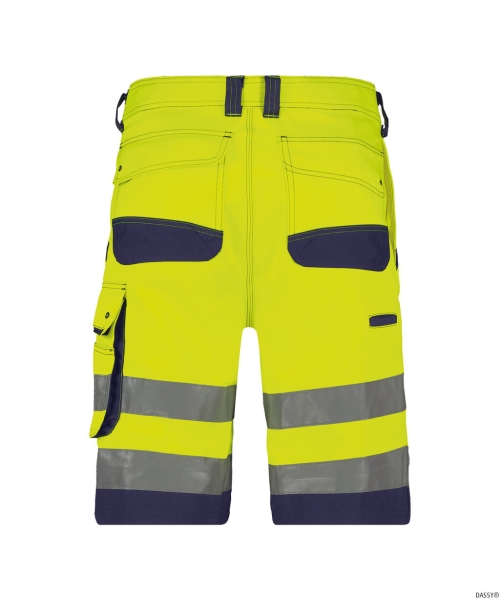 DASSY-Warnschutz-Shorts LUCCA gelb/dunkelblau