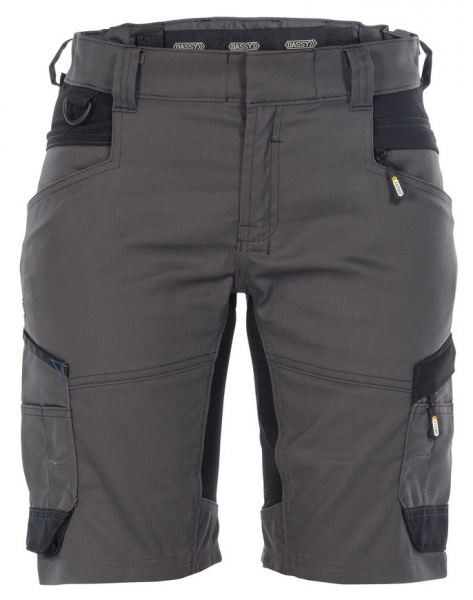 DASSY-Damen-Short mit StretchAXIS, grau/schwarz