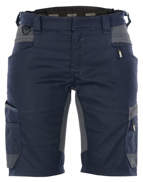 DASSY-Damen-Short mit StretchAXIS, blau/grau