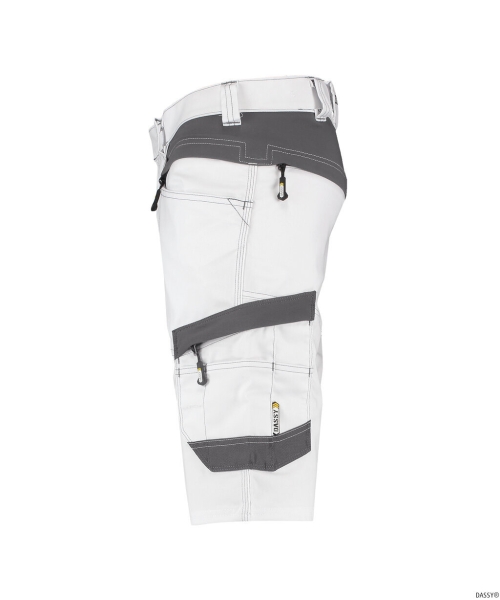 DASSY-Malershorts mit Stretch AXIS PAINTERS, wei�/grau