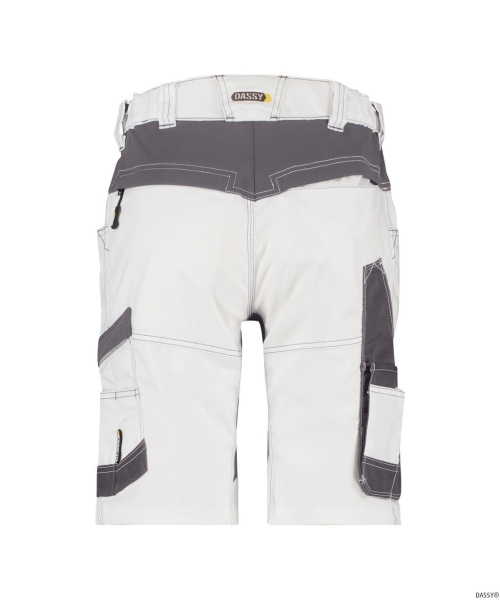 DASSY-Damen-Malershort mit StretchAXIS PAINTERS, wei�/grau