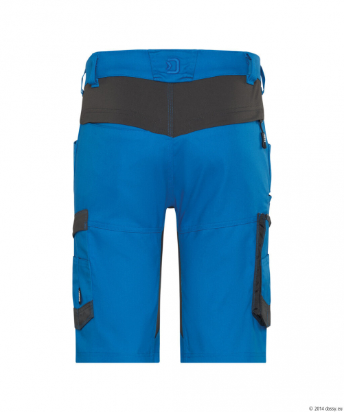 DASSY� Axis NextStretch-Arbeitsshorts, azurblau/anthrazitgrau