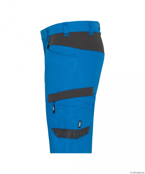 DASSY� Axis NextStretch-Arbeitsshorts, azurblau/anthrazitgrau