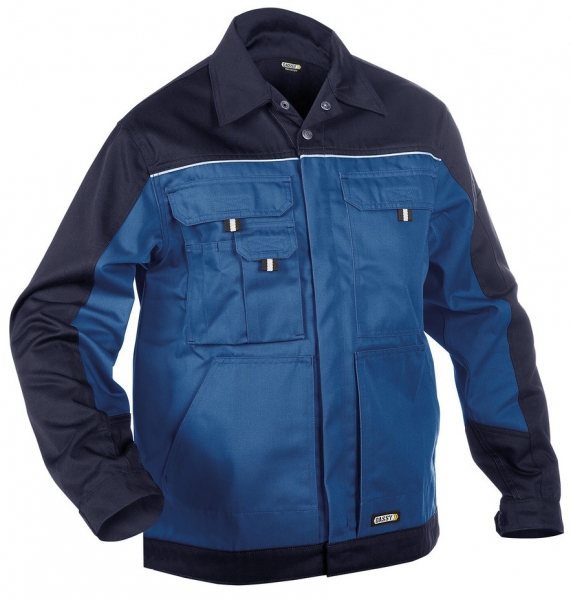 DASSY-Arbeitsjacke LUGANO,  kornblau/dunkelblau