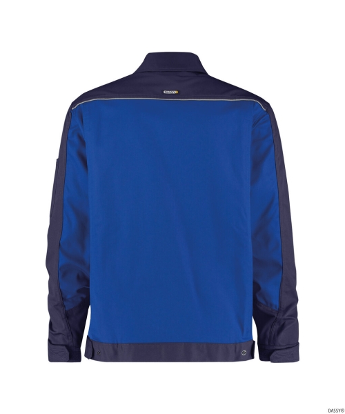DASSY-Arbeitsjacke LUGANO,  kornblau/dunkelblau