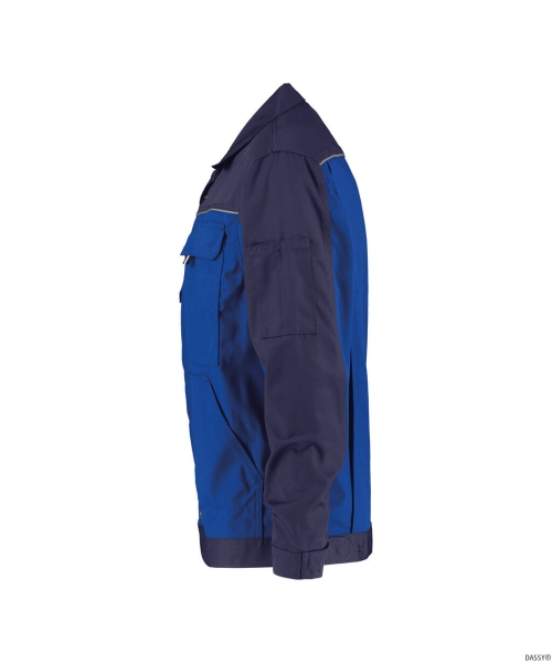 DASSY-Arbeitsjacke LUGANO,  kornblau/dunkelblau