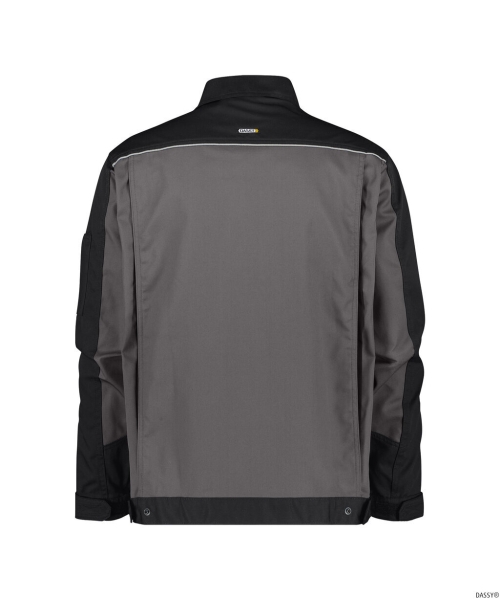 DASSY-Arbeitsjacke LUGANO,  grau/schwarz