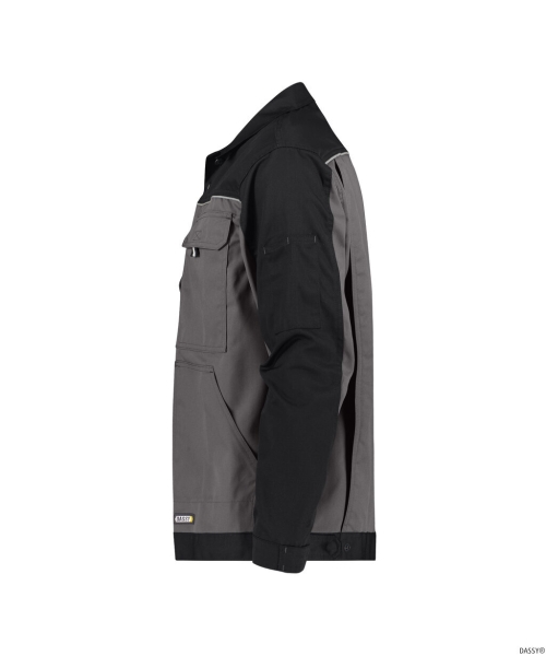 DASSY-Arbeitsjacke LUGANO,  grau/schwarz