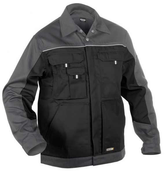 DASSY-Arbeitsjacke LUGANO,  schwarz/grau