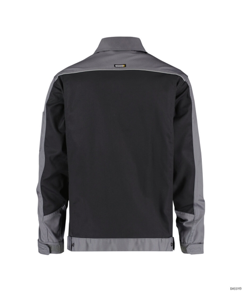 DASSY-Arbeitsjacke LUGANO,  schwarz/grau