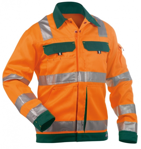 DASSY-Warnschutz-Jacke DUSSELDORF , orange/grün