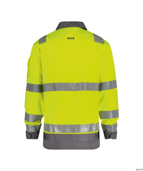 DASSY-Warnschutz-Jacke DUSSELDORF , gelb/grau