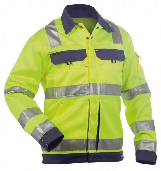 DASSY-Warnschutz-Jacke DUSSELDORF , gelb/dunkelblau