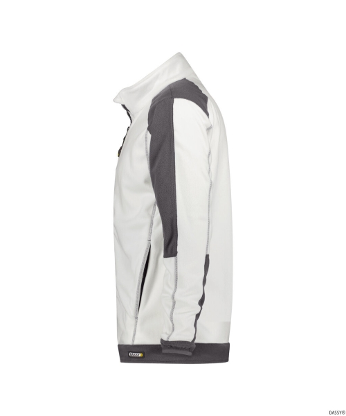 DASSY-Fleecejacke KAZAN, wei�/grau