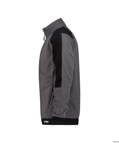 DASSY-Fleecejacke KAZAN, grau/schwarz
