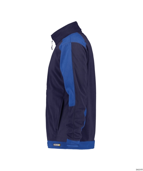DASSY-Fleecejacke KAZAN, dunkelblau/kornblau