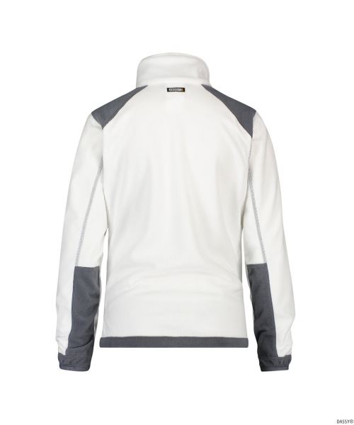 DASSY-Damen-Fleecejacke KAZAN,  wei�/grau
