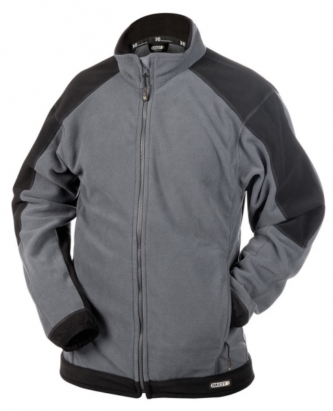 DASSY-Damen-Fleecejacke KAZAN, grau/schwarz