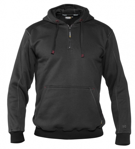 DASSY-Kapuzensweatshirt INDY,  grau/schwarz