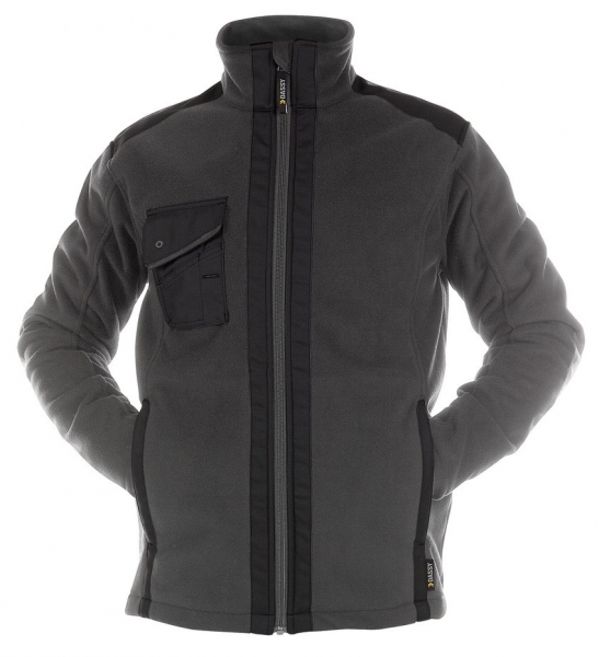 DASSY-Fleecejacke CROFT, grau/schwarz