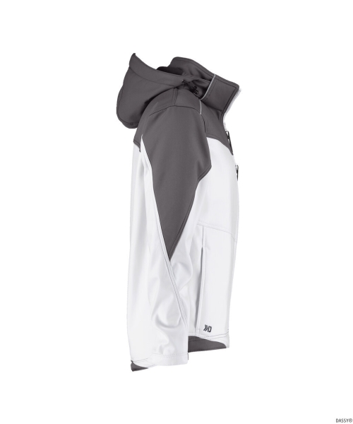 DASSY-Softshell-Jacke JAKARTA , wei�/grau