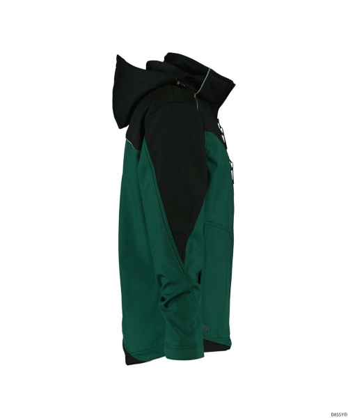 DASSY-Softshell-Jacke JAKARTA , gr�n/schwarz