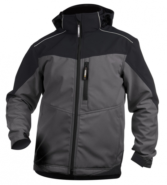 DASSY-Softshell-Jacke JAKARTA , grau/schwarz