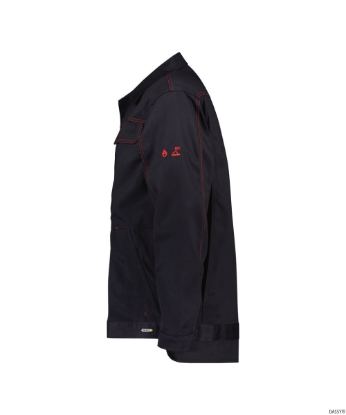 DASSY-Flammhemmende Arbeitsjacke MONTANA  , schwarz