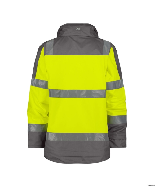 DASSY-Warnschutz-Regenparka ATLANTIS , gelb/grau