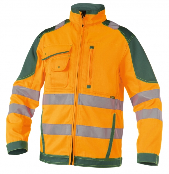 DASSY-Warnschutz-Arbeitsjacke ORLANDO, orange/grn