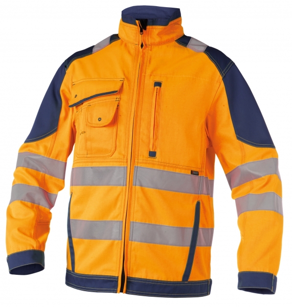 DASSY-Warnschutz-Arbeitsjacke ORLANDO, orange/blau