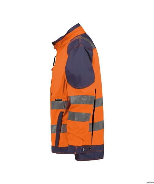 DASSY-Warnschutz-Arbeitsjacke ORLANDO, orange/blau