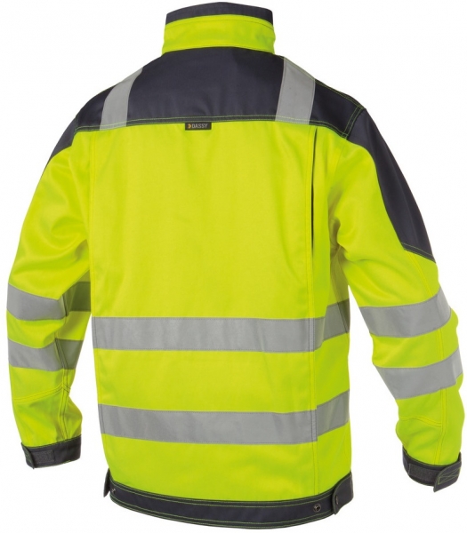 DASSY-Warnschutz-Arbeitsjacke ORLANDO, gelb/grau