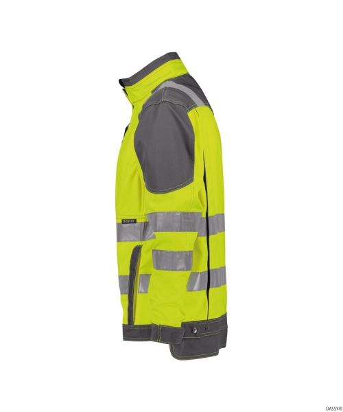 DASSY-Warnschutz-Arbeitsjacke ORLANDO, gelb/grau
