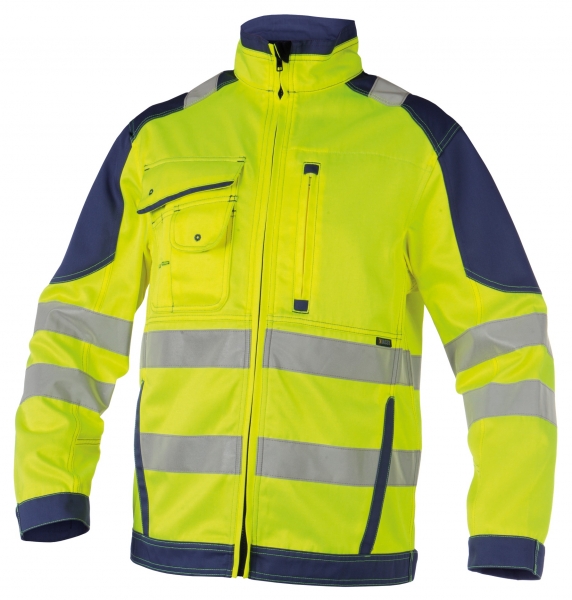 DASSY-Warnschutz-Arbeitsjacke ORLANDO, gelb/blau