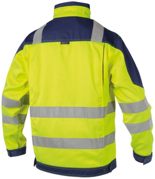 DASSY-Warnschutz-Arbeitsjacke ORLANDO, gelb/blau