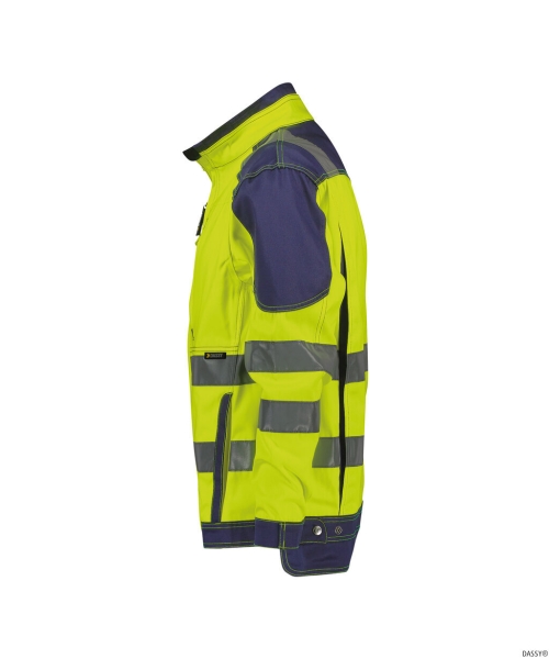 DASSY-Warnschutz-Arbeitsjacke ORLANDO, gelb/blau