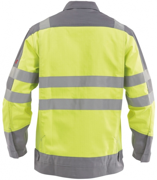 DASSY-Warnschutz-Arbeitsjacke FRANKLIN  gelb/grau