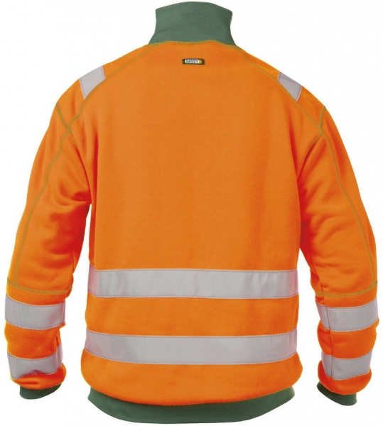 DASSY-Warnschutz-Sweater DENVER , orange/grn