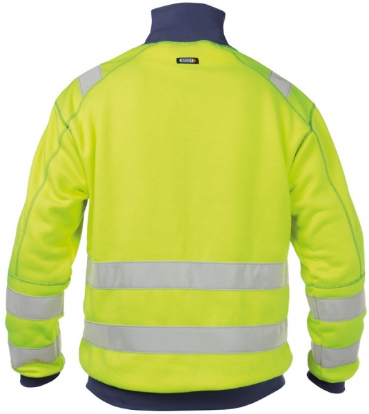 DASSY-Warnschutz-Sweater DENVER , gelb/dunkelblau