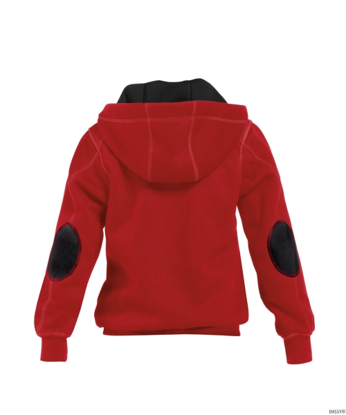 DASSY-Kapuzensweatshirt WATSON KIDS,  rot/schwarz