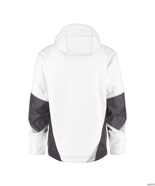 DASSY-Softshell-Jacke GRAVITY,   wei�/anthrazit