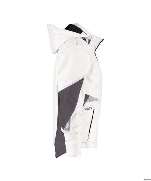 DASSY-Softshell-Jacke GRAVITY,   wei�/anthrazit