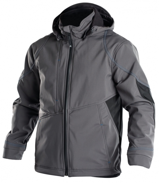 DASSY-Softshell-Jacke GRAVITY, grau/schwarz